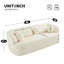 Canapé 3 places pour salon moderne en chenille beige