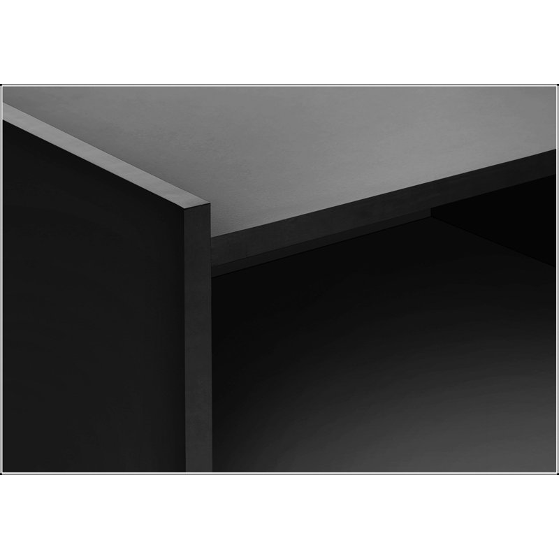 Modern Accent Table With Storage Drawer, Perfect For Living Room And Bedroom, Adds Style And Functionality., Black