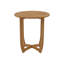 Table basse d'extérieur ronde en acacia