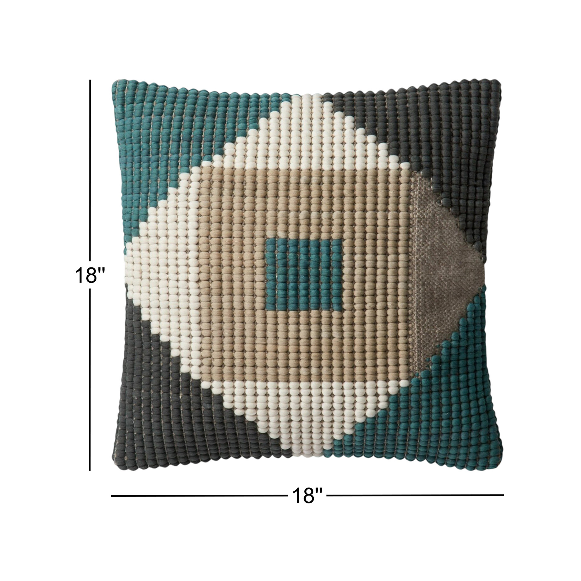 Kaleigh Geometric Indoor/Outdoor Throw Pillow