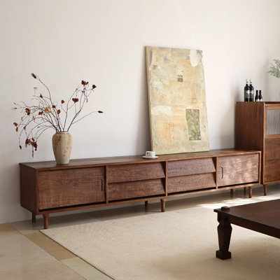 Ancient style solid wood TV cabinet