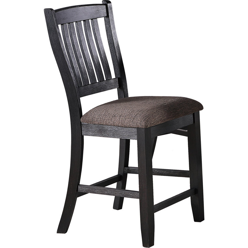 Chaise haute en noir rustique, 1