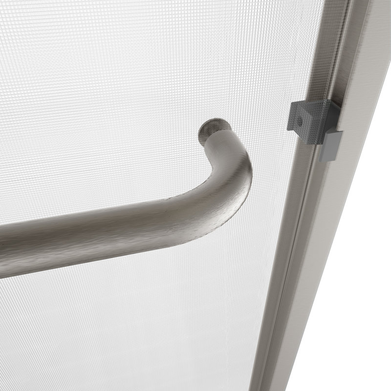  Reversible Double Sliding Shower Door with 6mm Clear Tempered Glass, 60”W*72”H, Brushed Nickel, Frosted