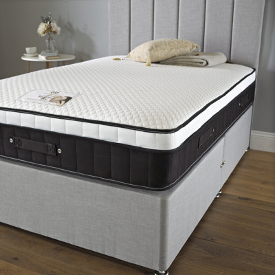 Aspelare Upholstered Divan Bed with Mattress