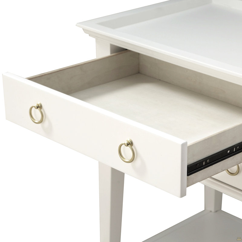Table de chevet 2 tiroirs Carmona