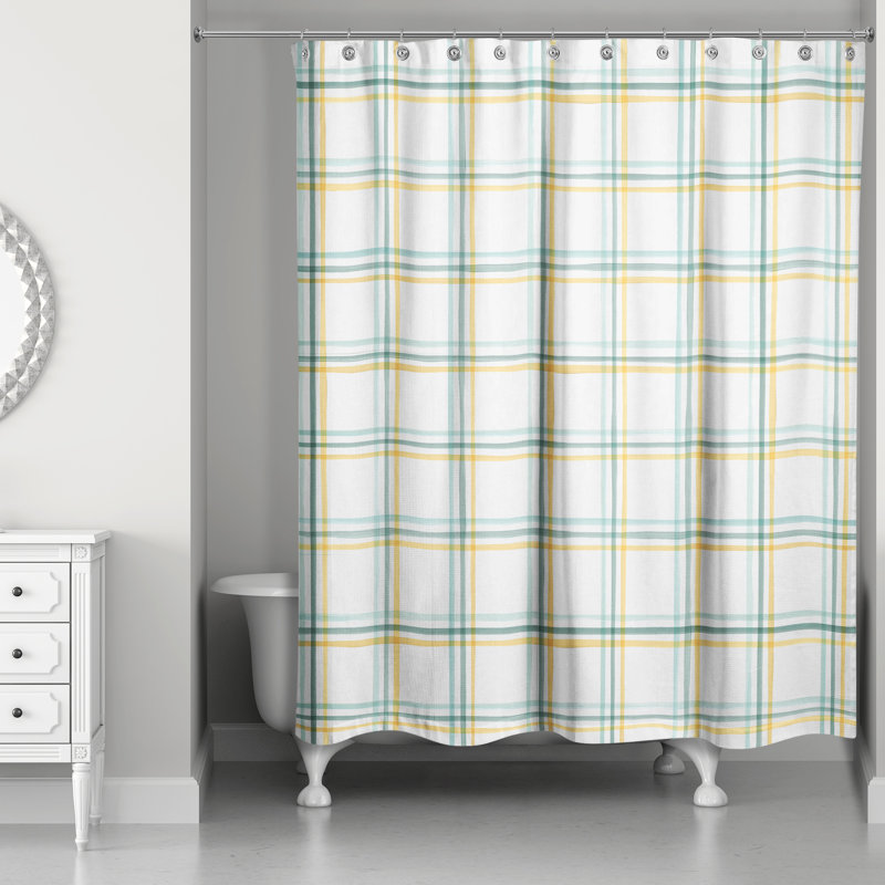 Rideau de douche Reyome, Jaune
