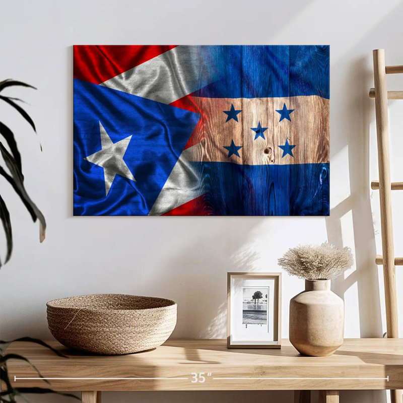 Drapeau de Borges au Honduras et à Porto Rico, H 8 po x l 12 po
