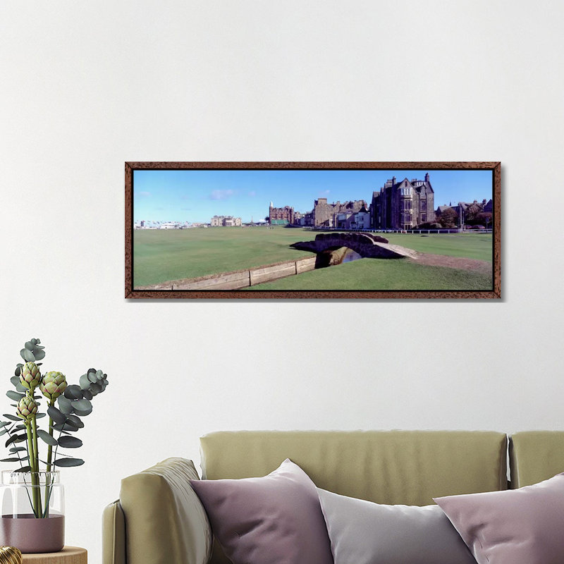 Footbridge In A Golf Coursethe Royal & Ancient Golf Club Of St Andrews, St. Andrews, Fife, Scotland by Panoramic Images - Print on Canvas
