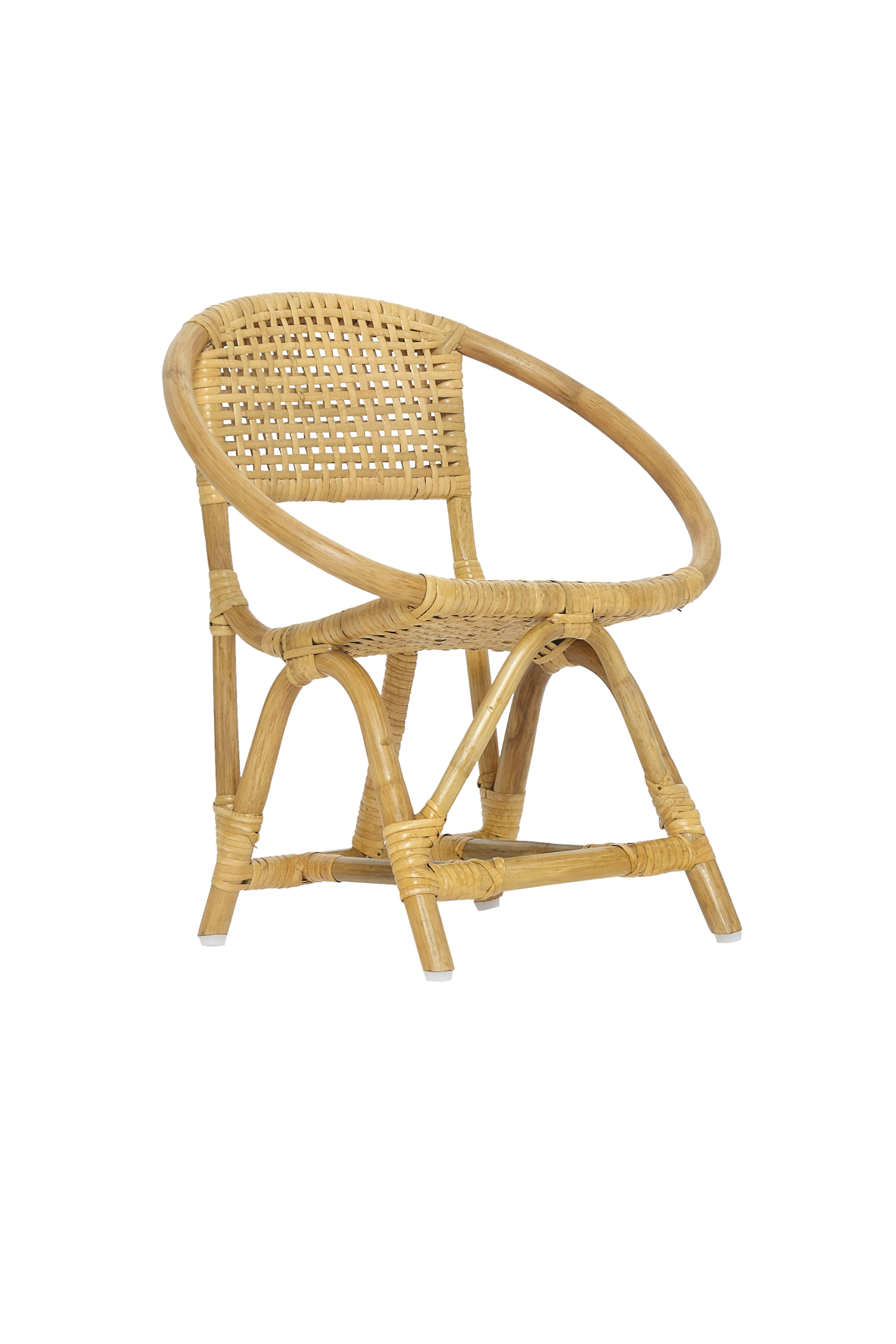 Bay Isle Home Burov Kids Hand Crafted 18" Rattan and Cane Chair for