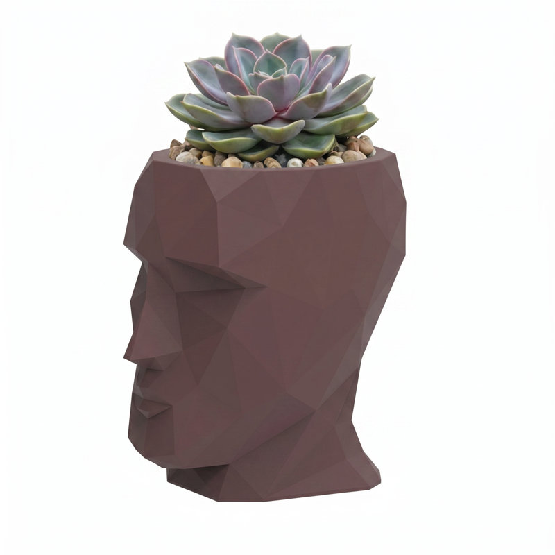 Adan Planter, 39.25" H x 37.75" W x 27.5" D, Garnet