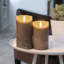 Grey LED Light Up Authentic Flame Candles-1122486959