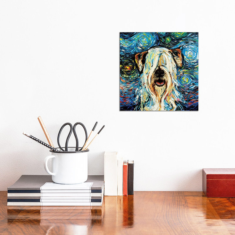 Wheaten Night by Aja Trier - Wrapped Canvas Print, 30.48 cm H x 30.48 cm W