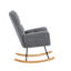Chaise berçante en tissu Teddy