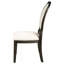 Chaise d'appoint à dossier ovale foncé Fulton (ensemble de 2)