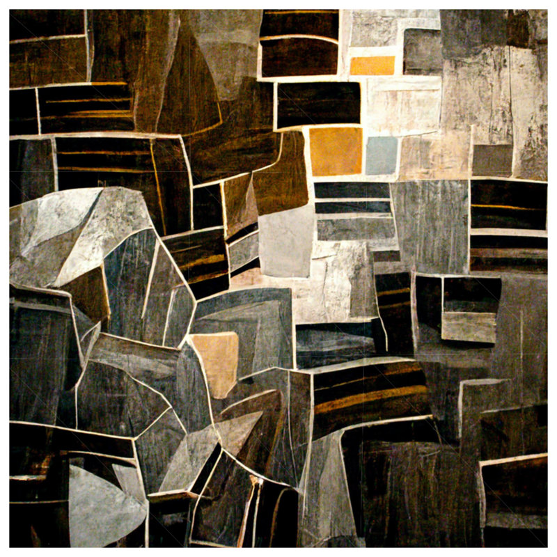 Coussin décoratif abstrait, coussins double face Art, 20 po x 20 po