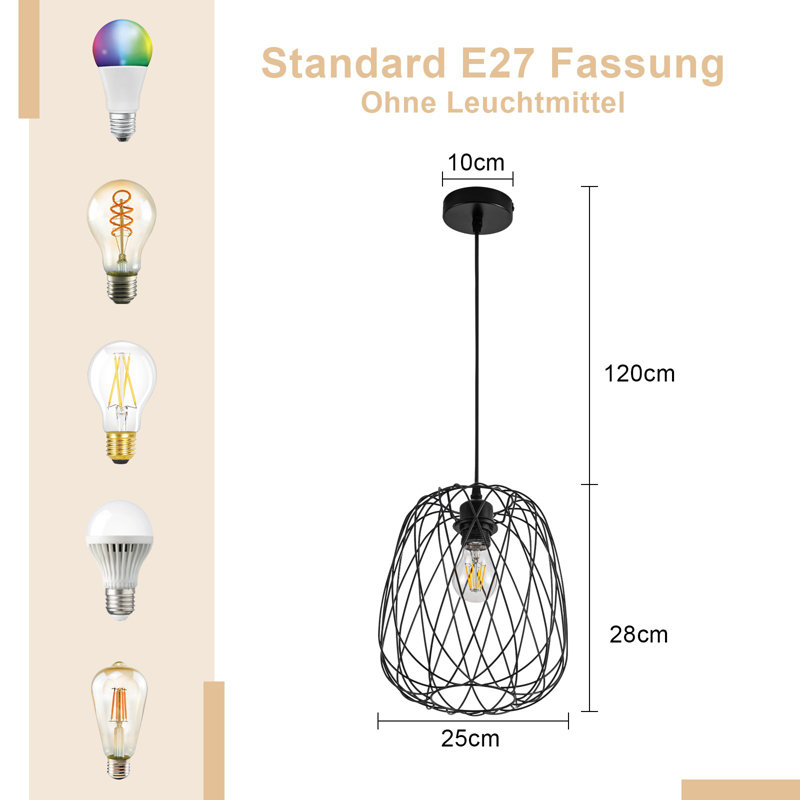 Ameara 1 - Light Matte Black Pendant