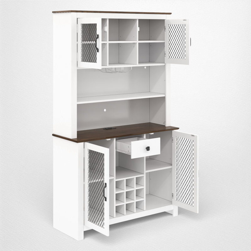 Armoire de rangement pour garde-manger, Blanc