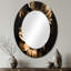 Miroir mural noir et doré Daisy III-1219683042