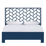 Silas King Platform Bed, Light Blue