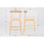 Tabourets de comptoir en bois massif de style Mid-Century moderne, tabourets de comptoir rembourrés avec pieds en bois pour îlot de cuisine Bar (structure et coussin)-273134213-273134216