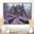 Toile avec cadre flottant or