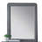 Valda Light Gray Fabric Mirror
