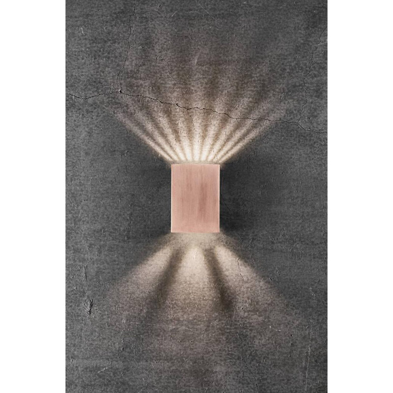Bronno Aluminium LED Wall Sconce, Copper