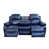 Blue Faux Leather