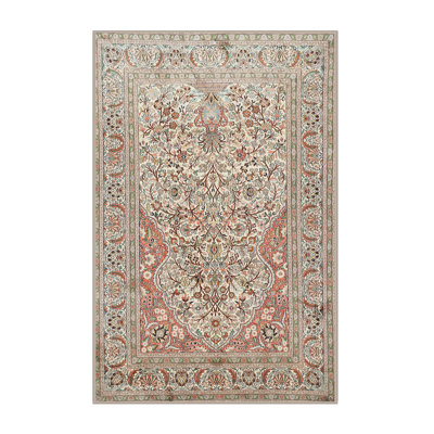 Tapis vert de style oriental