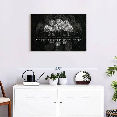Citation gothique sur toile