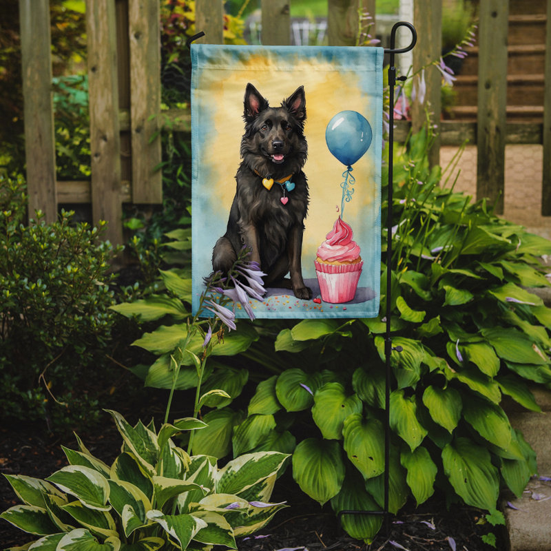 Drapeau de jardin «Happy Birthday», Berger belge