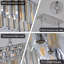 Lustre - Plafonnier ovale de luxe en cristal de style moderne (aucune ampoule)