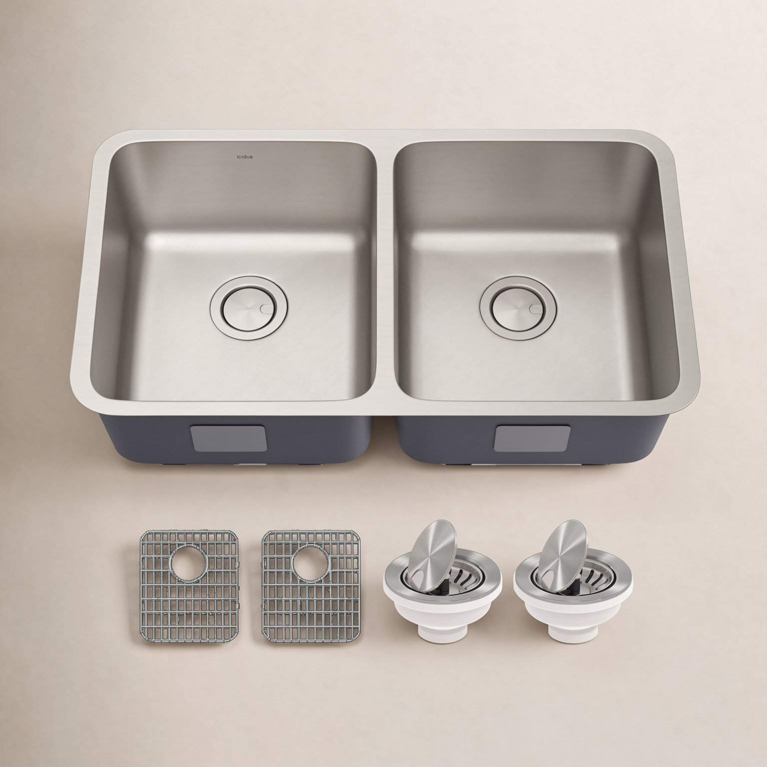 Dex™ Series 33" Undermount Double Bowl Sink