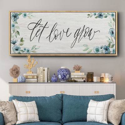 «Let Love Grown», toile encadrée