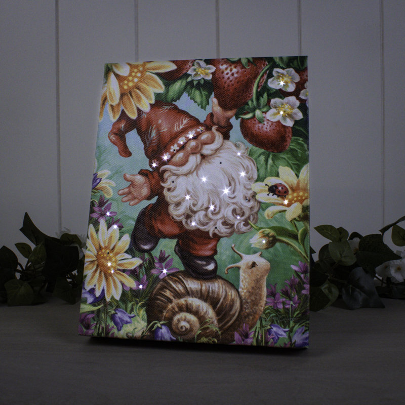 Toile à dos de chevalet gnome 8 x 6 Strawberry Gnome