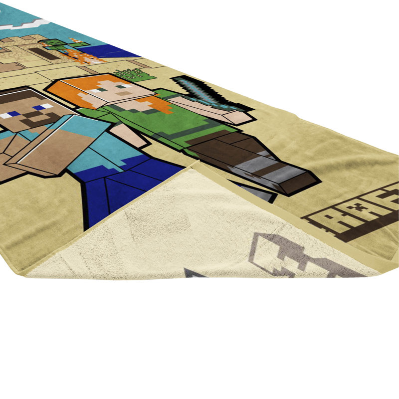 Minecraft Minecraft - Beach Defense Beach Towel