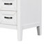 Ensemble de meuble-lavabo blanc 36 po avec lavabo, armoire autoportante avec tiroirs, structure en bois massif et fabrication en bois massif durable
