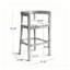 Tabouret de comptoir en bois d'hévéa-661031682