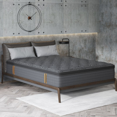12 in. Cooling Hybrid Mattress with 5-Zone Pocket Spring Support, Pressure Relief Memory Foam & Edge Support, Mattress in a Box