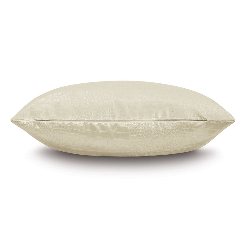 Housse de coussin décoratif Tegu, Perle, H 24 po x l 24 po