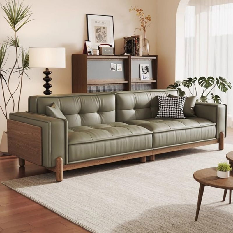 Simple and Retro Designed Green Sofa