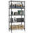 Lylla Height -Adjustable Shelving Unit with Wheels-820001630-865530583