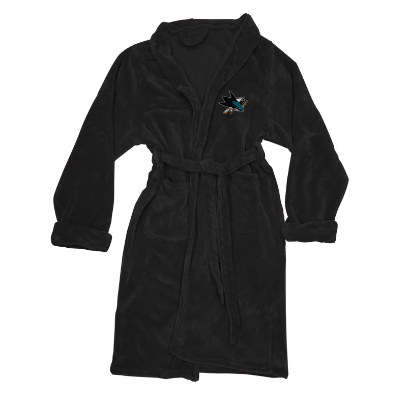 Boy / Man+ Mid-Calf Bathrobe with Pockets, San Jose Sharks
