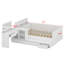 Wooden Platform Bed With Drawers, Shelves And Dressing Table-950321325