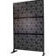 Écran d'intimité en métal l 76 po H48 po - autoportant pour terrasse, patio, balcon. S'améliore dans n'importe quel environnement. , Rouille - Pour balcon, patio. Élégant, rouille, à l'extérieur-121640215