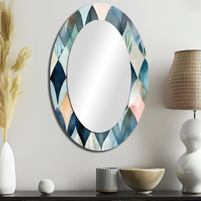 Miroir mural moderne bleu