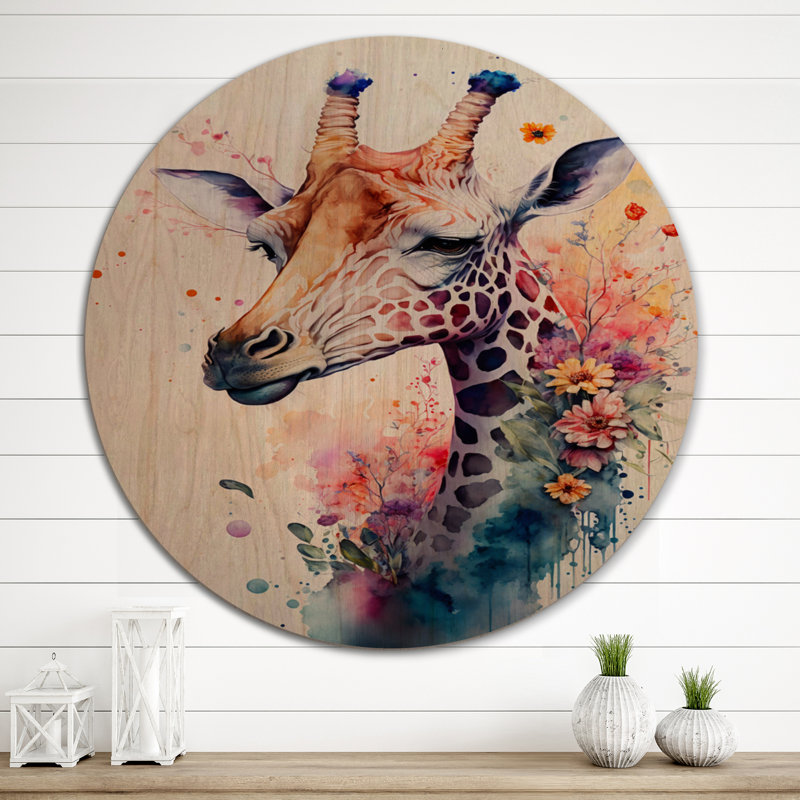 - Art mural en bois animaux - Bois de pin naturel, L 29 po x H 29 po