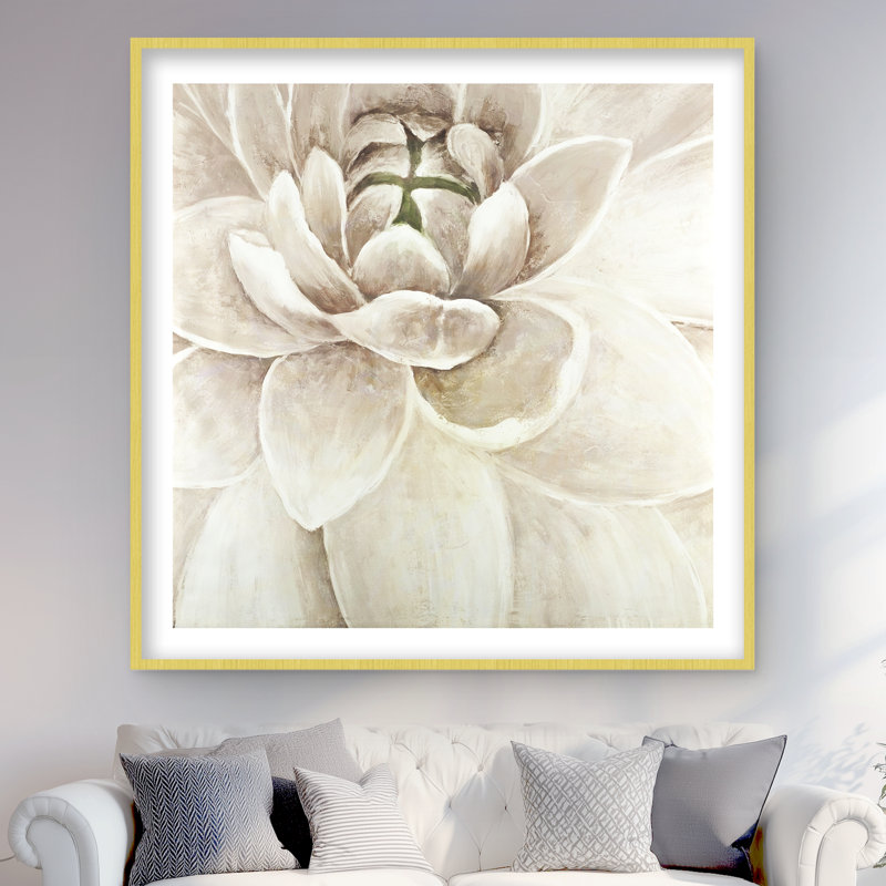 Chrysanthème délicat - imprimé floral mat pour la décoration intérieure