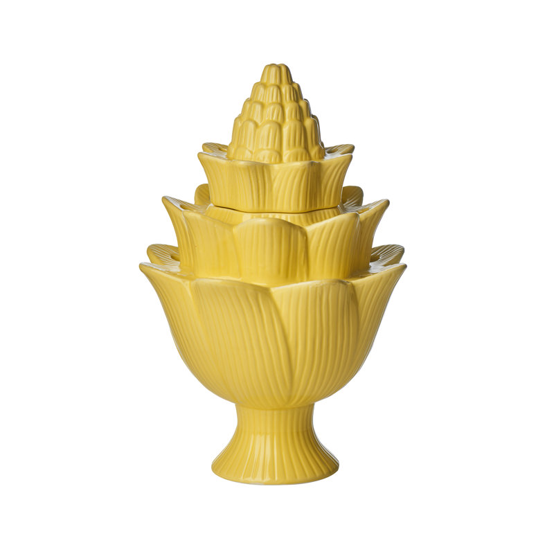 Handmade Ceramic Table Vase, Yellow