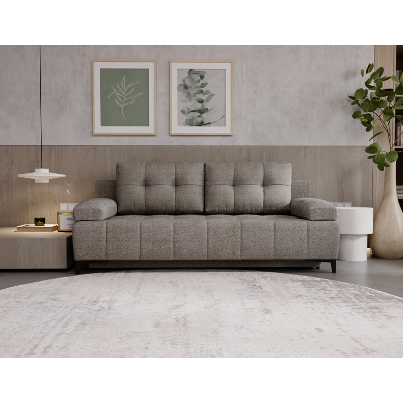 Tarell 2 Seater Sofa Bed, Light Brown